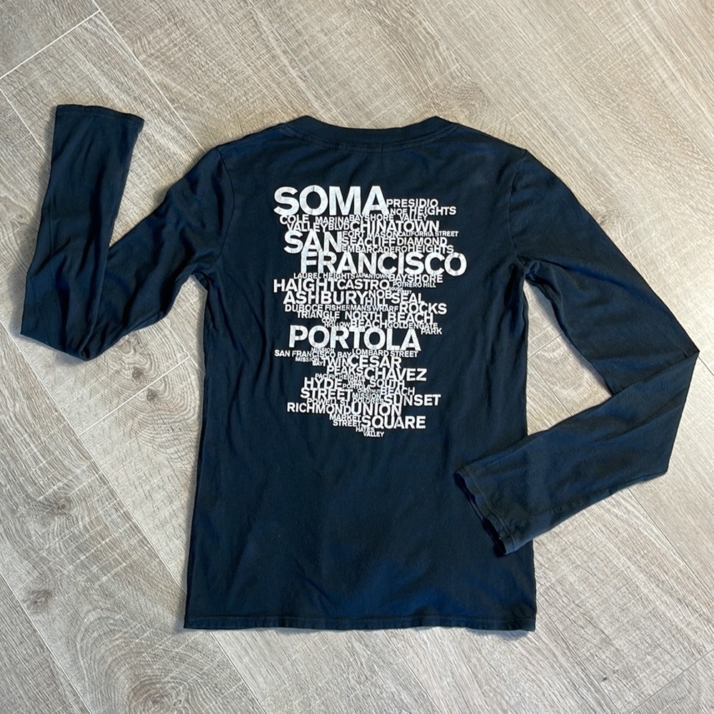 James Perse Black Long Sleeve Tee